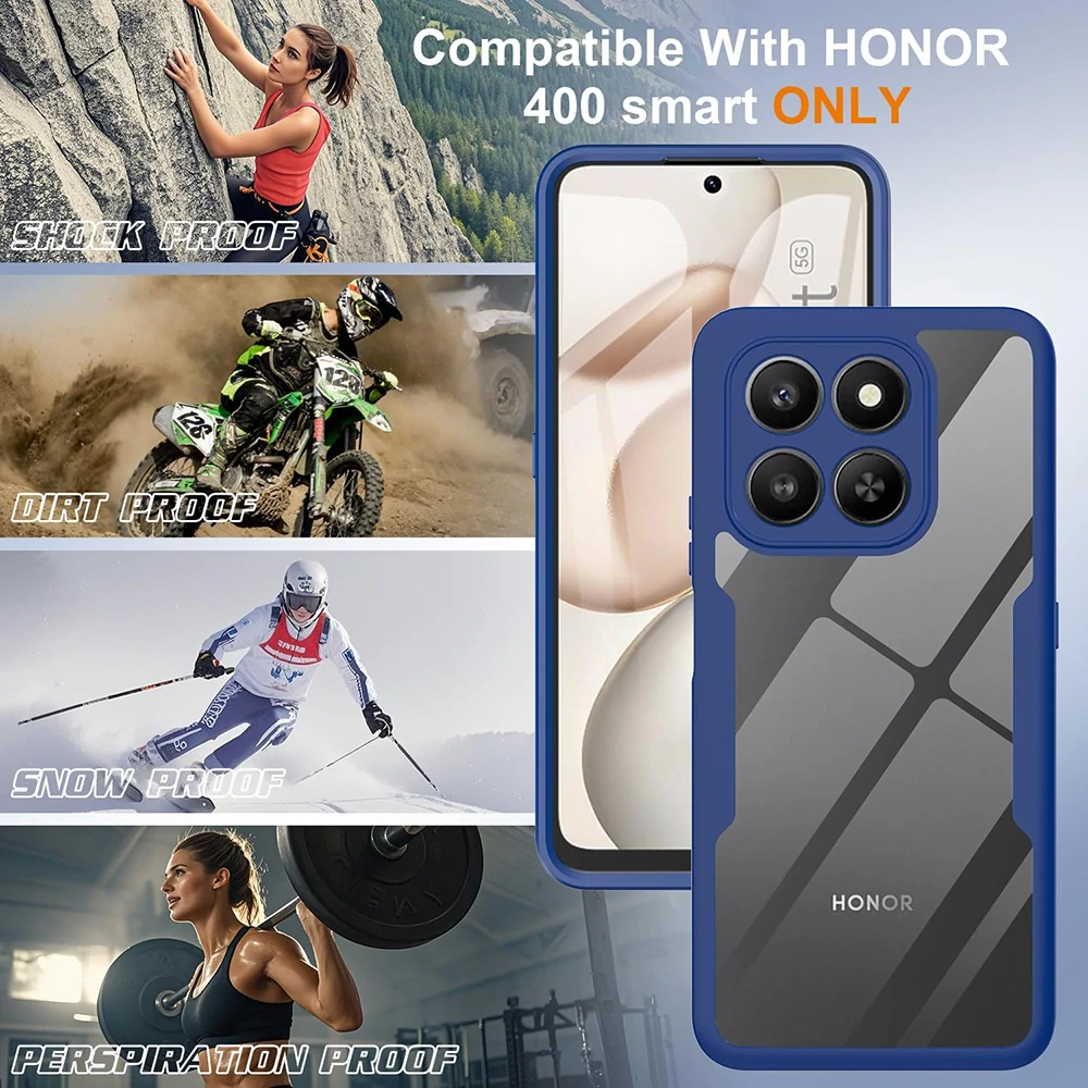 Pouzdro Honor 400 Smart 4G/5G / X7d 4G, ColorVerse 360 - modré