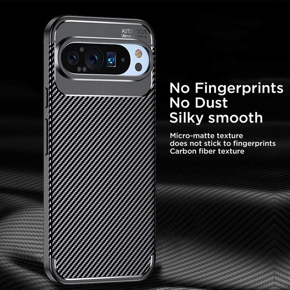 Kryt Google Pixel 9 Pro, Techsuit CarbonFiber černý