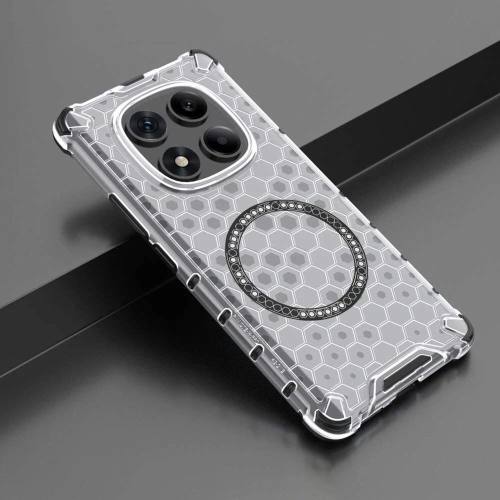 Kryt Xiaomi Redmi Note 14 Pro+ 5G, HoneyComb Shield MagSafe - bílý
