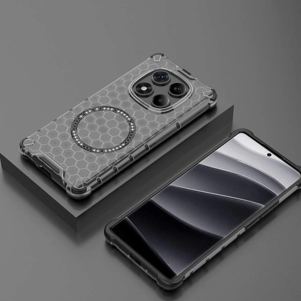 Kryt Xiaomi Redmi Note 14 Pro 4G, HoneyComb Shield MagSafe - černý