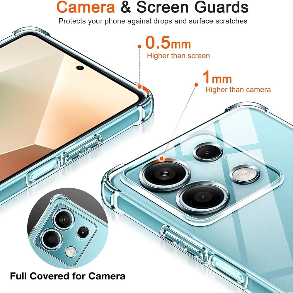 Kryt Xiaomi Redmi Note 14S, Shockproof transparentní