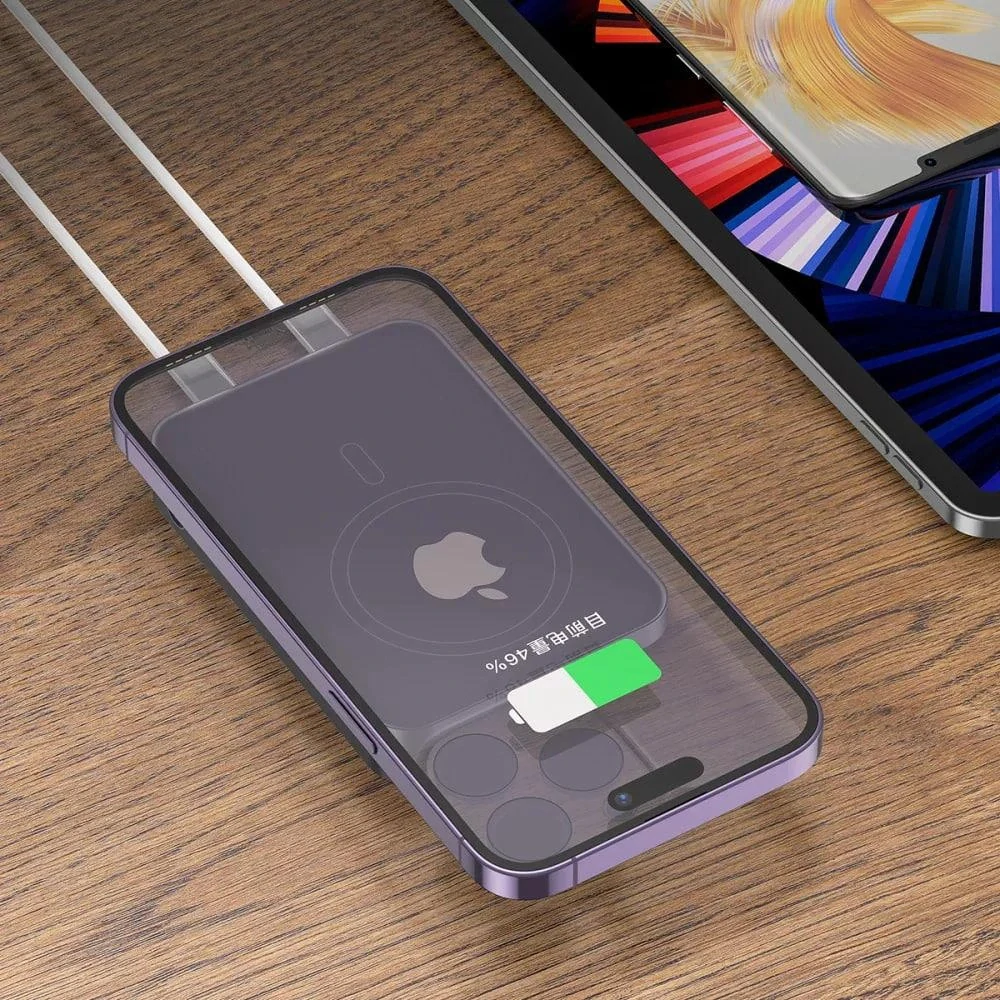 Bezdrátová MagSafe Powerbanka Proove Hoodman 20W, 10000mAh - šedá