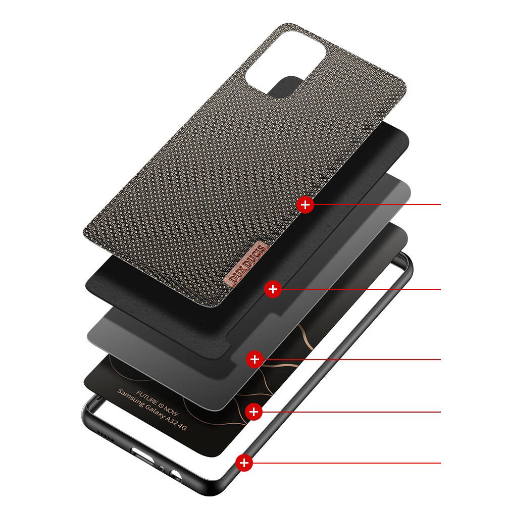 Kryt Samsung Galaxy A32 4G LTE Dux Ducis Fino nylon case zelený
