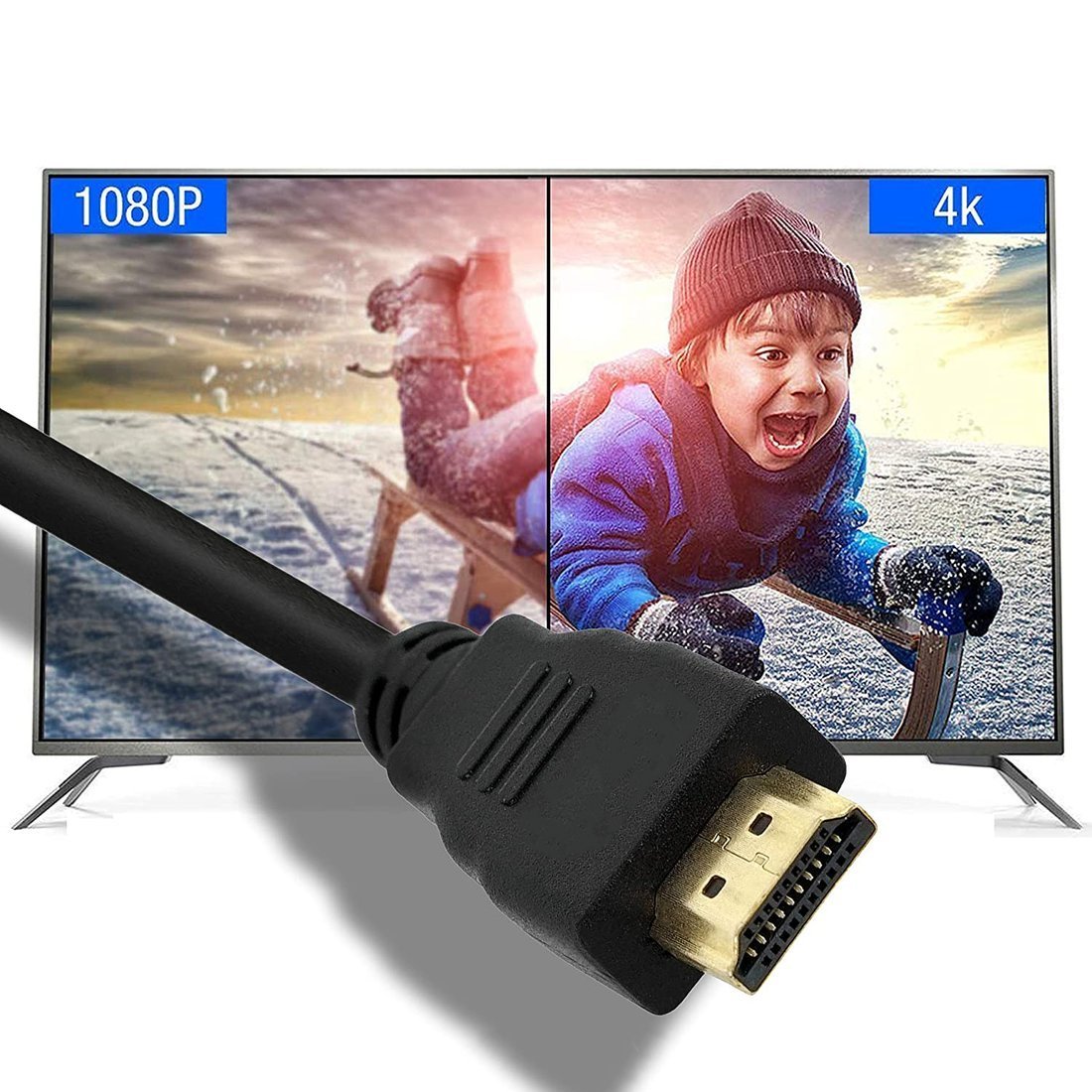 Kabel 2x HDMI HDMI - HDMI (v2.0 | 4K | 3 m) černý