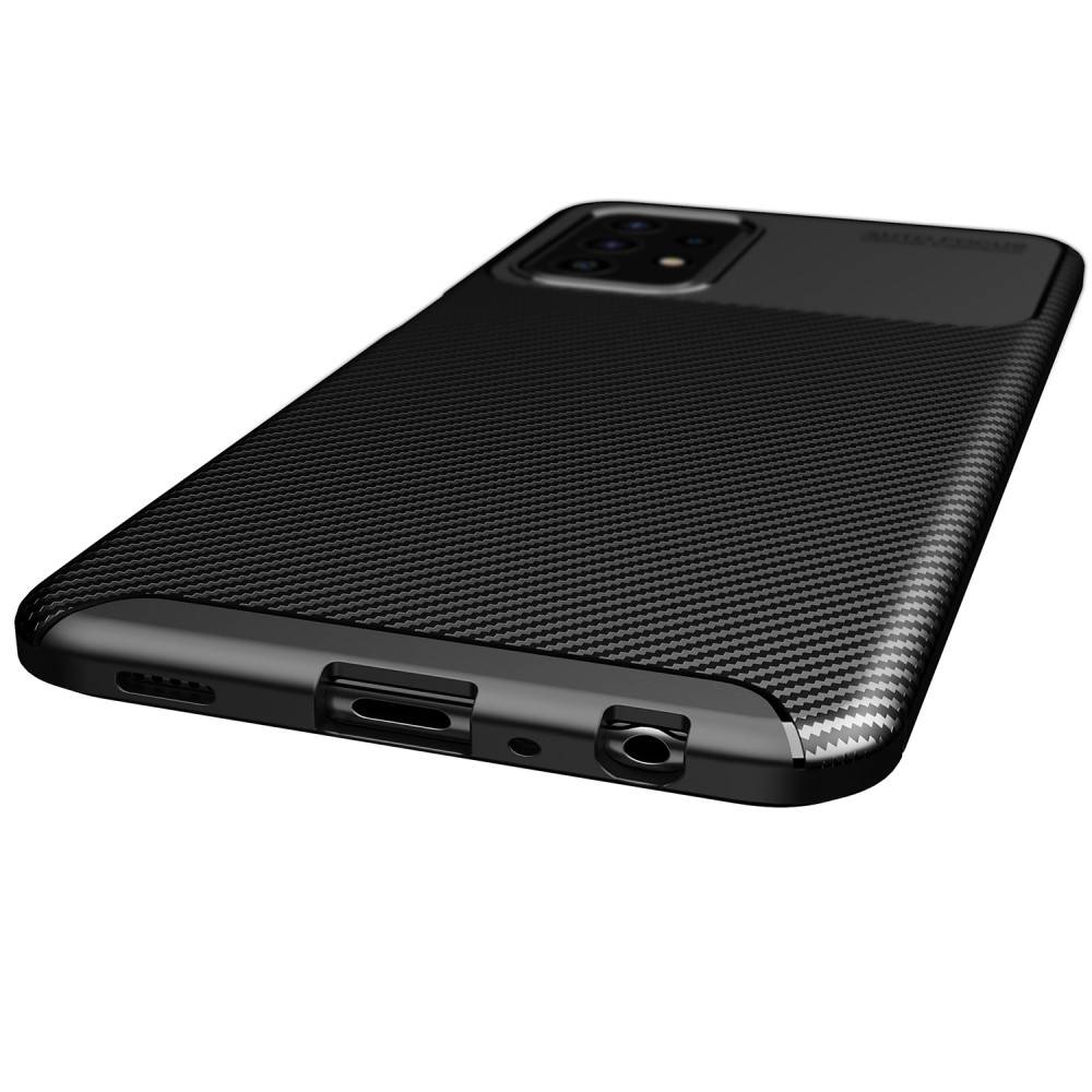 Kryt Samsung Galaxy A72 4G/5G Armored Carbon Fiber černý