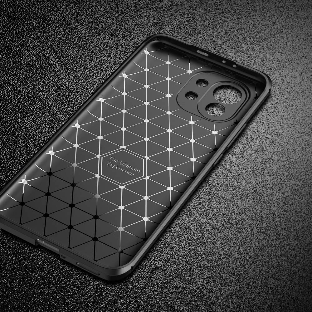 Kryt Xiaomi MI11 Armored Shockproof Carbon Fiber black