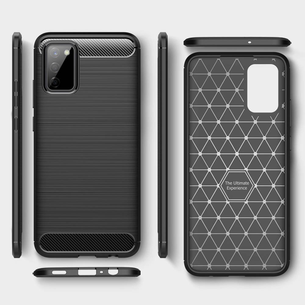 Kryt Samsung Galaxy A02s Armored Carbon black