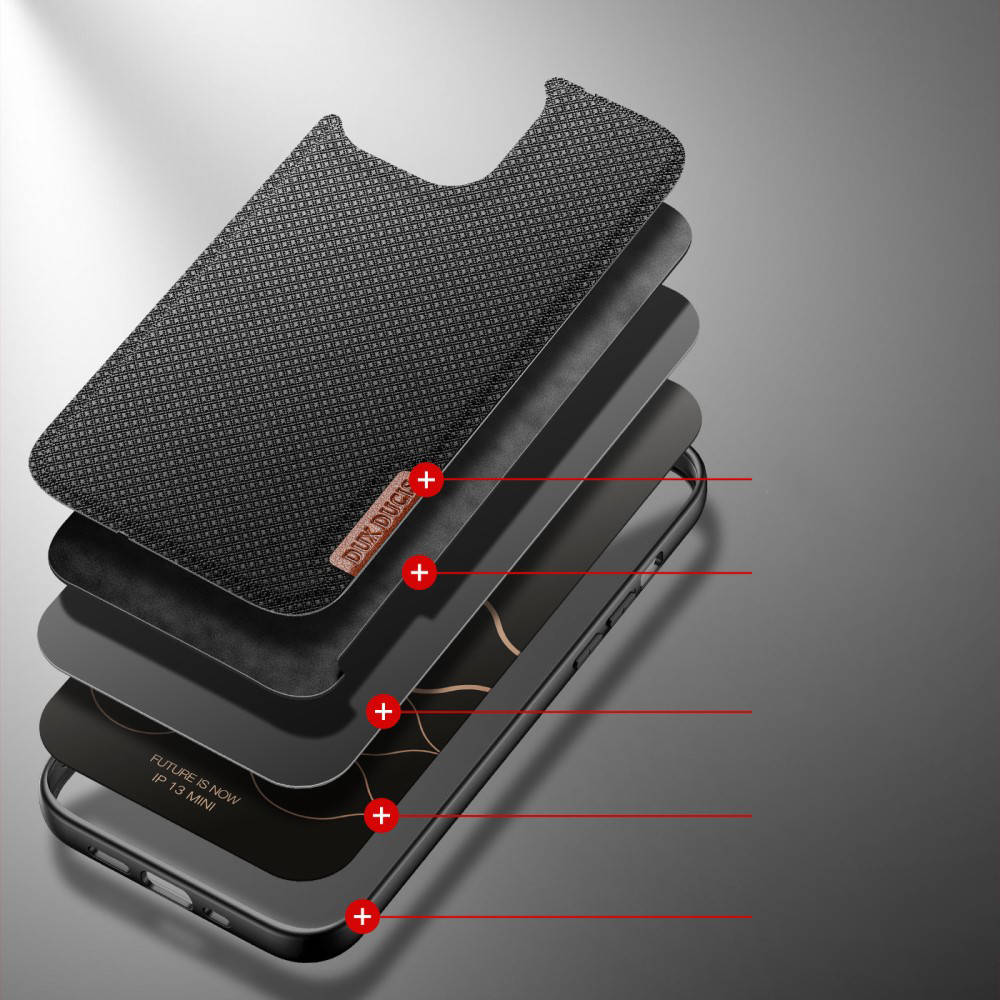 Kryt iPhone 13 Pro Dux Ducis Fino nylon case černý