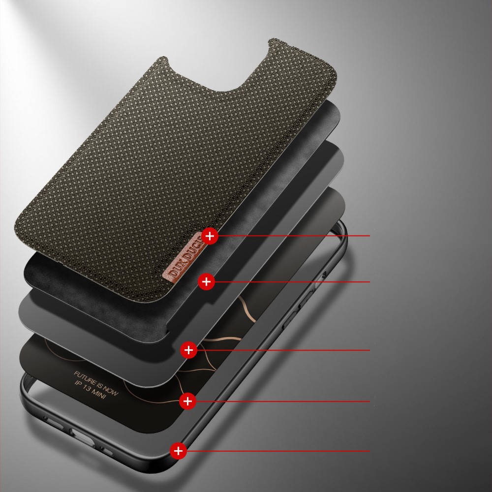 Kryt iPhone 13 Pro Dux Ducis Fino nylon case zelený