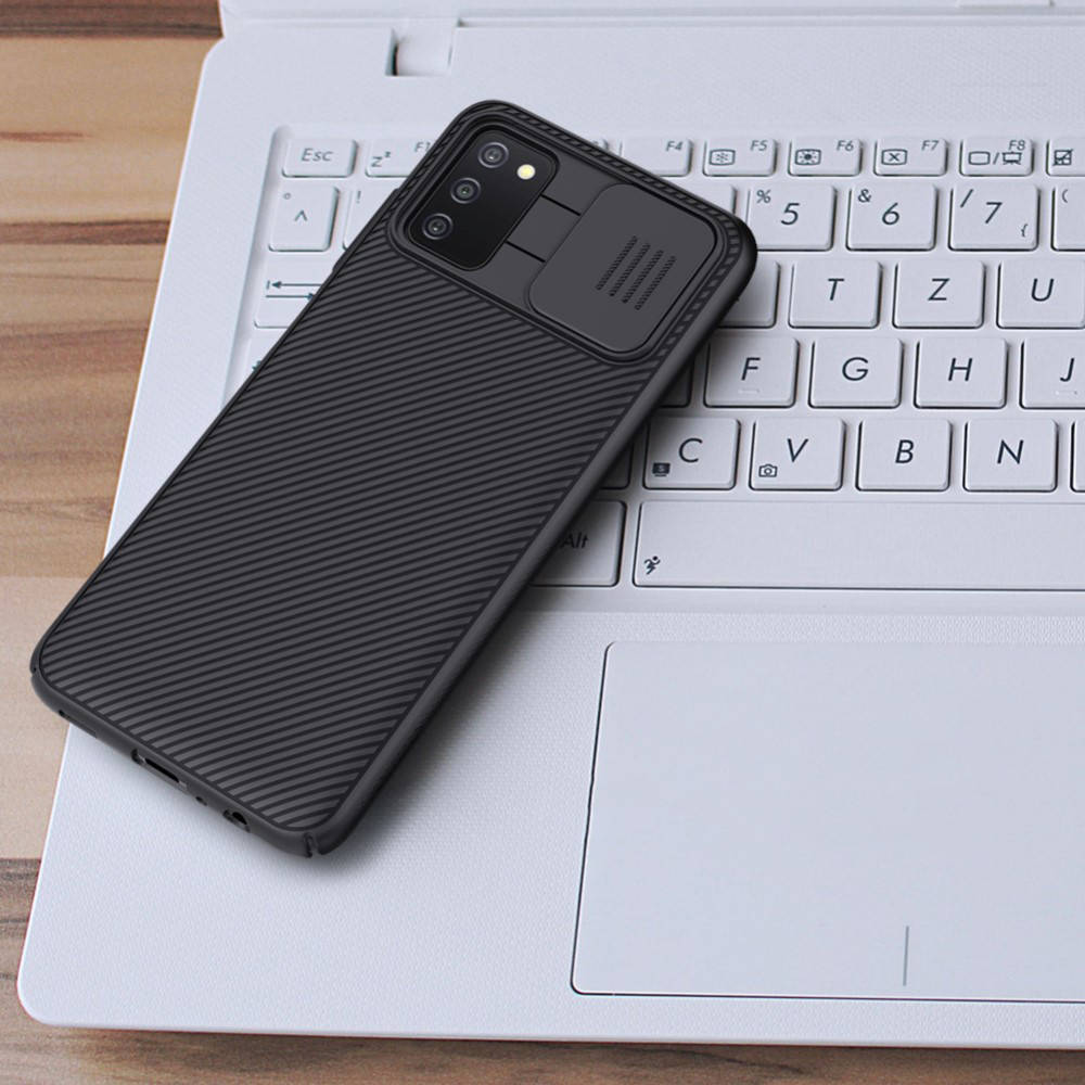 Kryt Samsung Galaxy A03s s krytem kamery - Nillkin CamShield černý