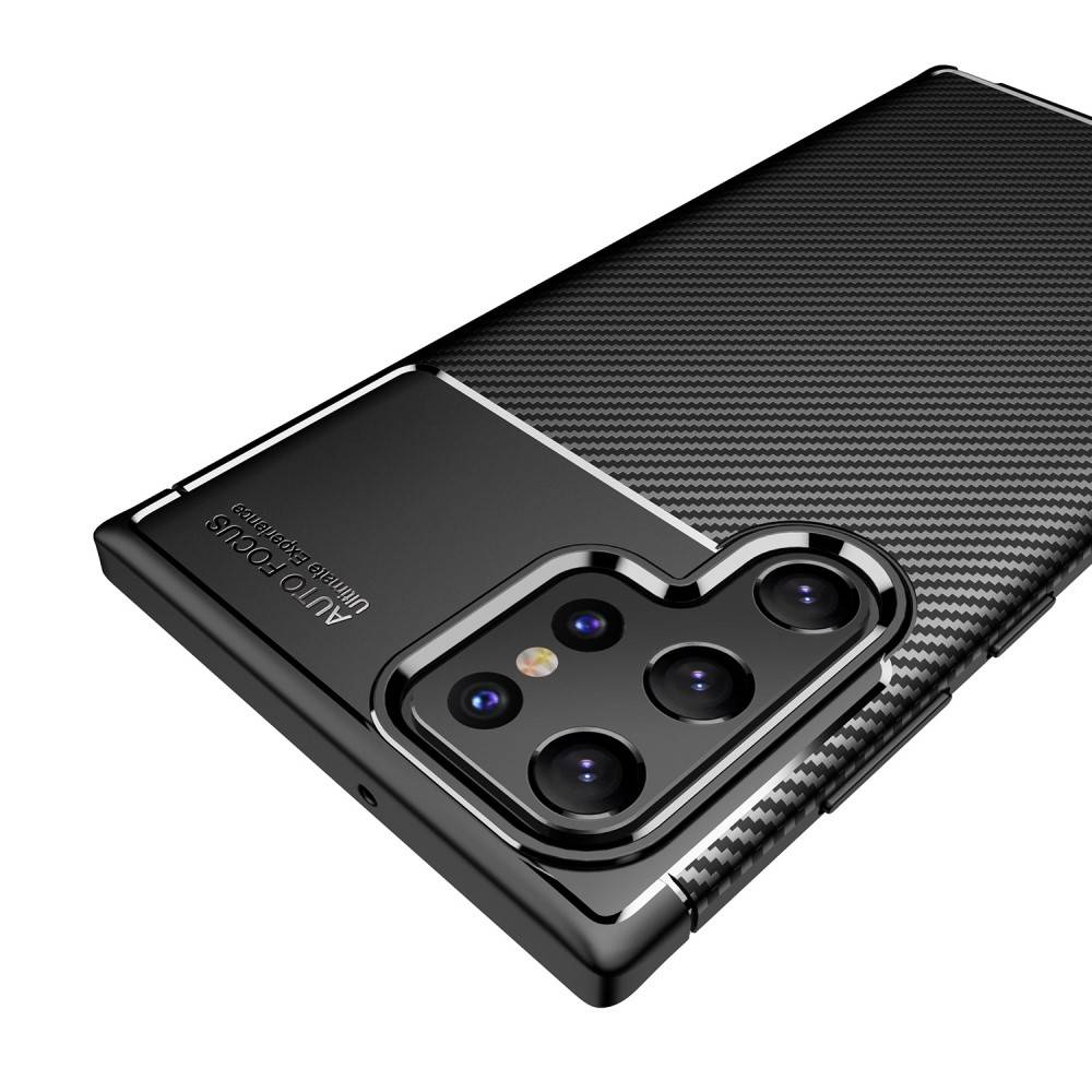 Kryt Samsung Galaxy S22 Ultra Armored Carbon Fiber černý