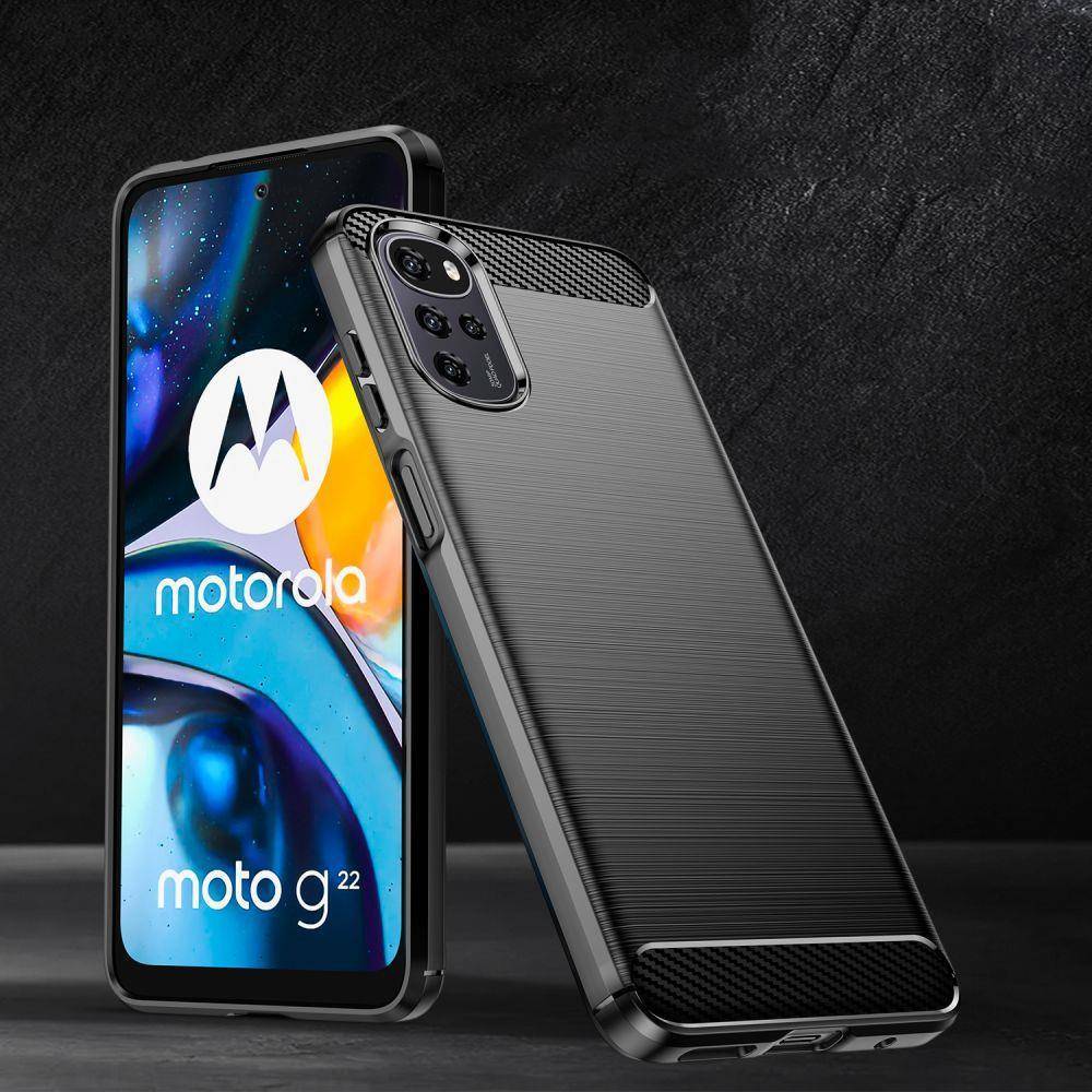 Kryt Motorola Moto G22 / E32 / E32s Tech-Protect TPU Carbon black