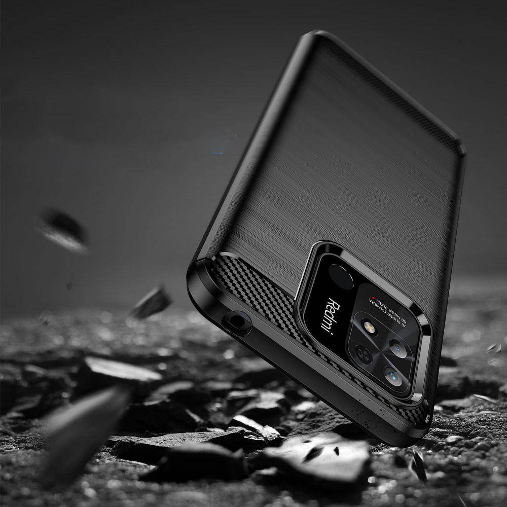 Kryt Xiaomi Redmi 10C Tech-Protect TPU Carbon black