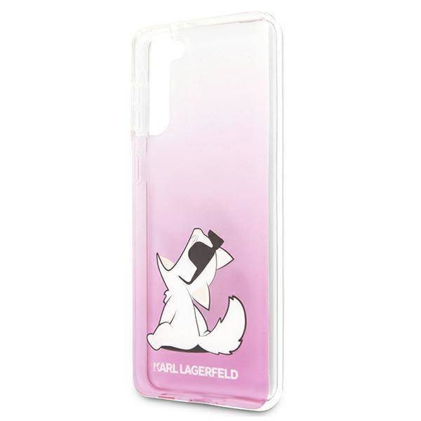 Kryt Samsung Galaxy S21 Plus Karl Lagerfeld Hardcase Choupette Fun (KLHCS21MCFNRCPI) růžový
