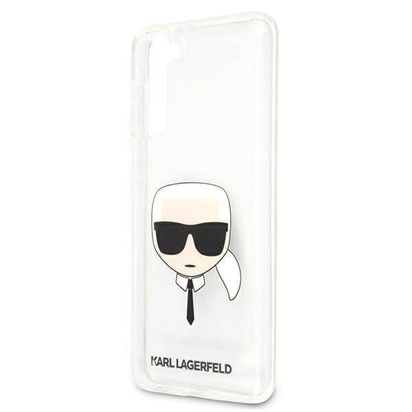 Kryt Samsung Galaxy S21 Plus Karl Lagerfeld Hardcase Karl`s Head (KLHCS21MKTR) transparentní