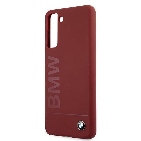 BMW - Samsung Galaxy S21 - Silikonový kryt BMW (BMHCS21SSLBLRE) červený