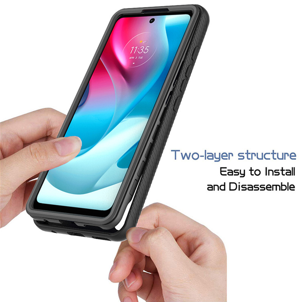 Pouzdro Motorola Moto G71 5G Techsuit - Defense360 Pro + ochrana obrazovky, černé