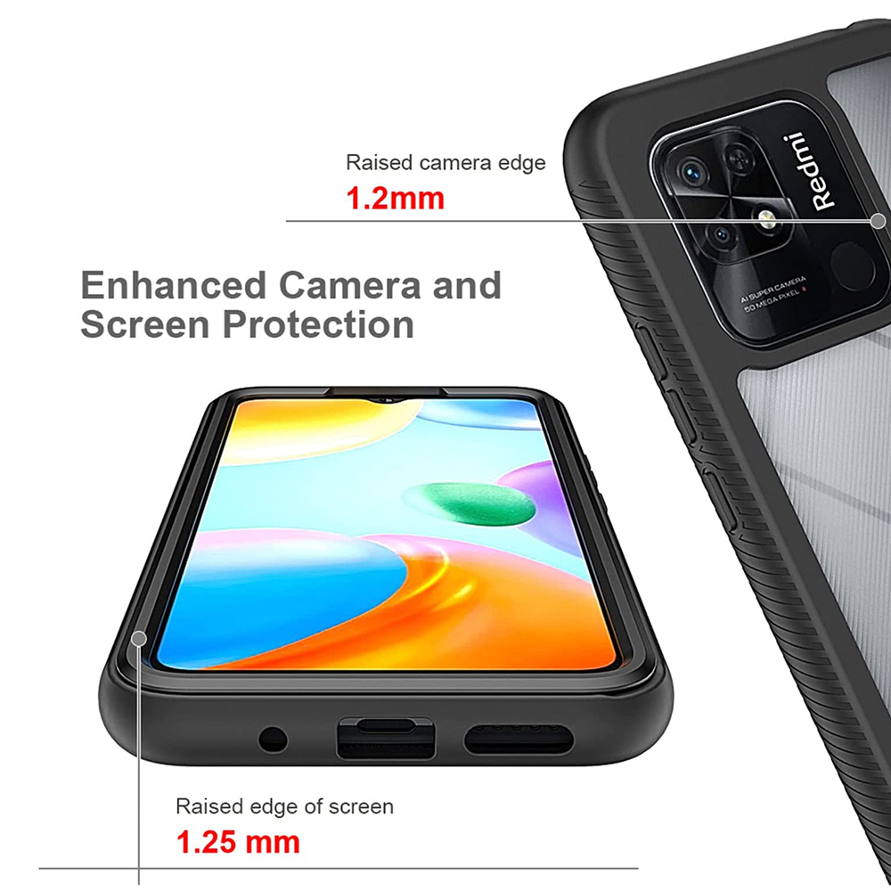 Pouzdro Xiaomi Redmi 10C Techsuit - Defense360 Pro + ochrana obrazovky, černé