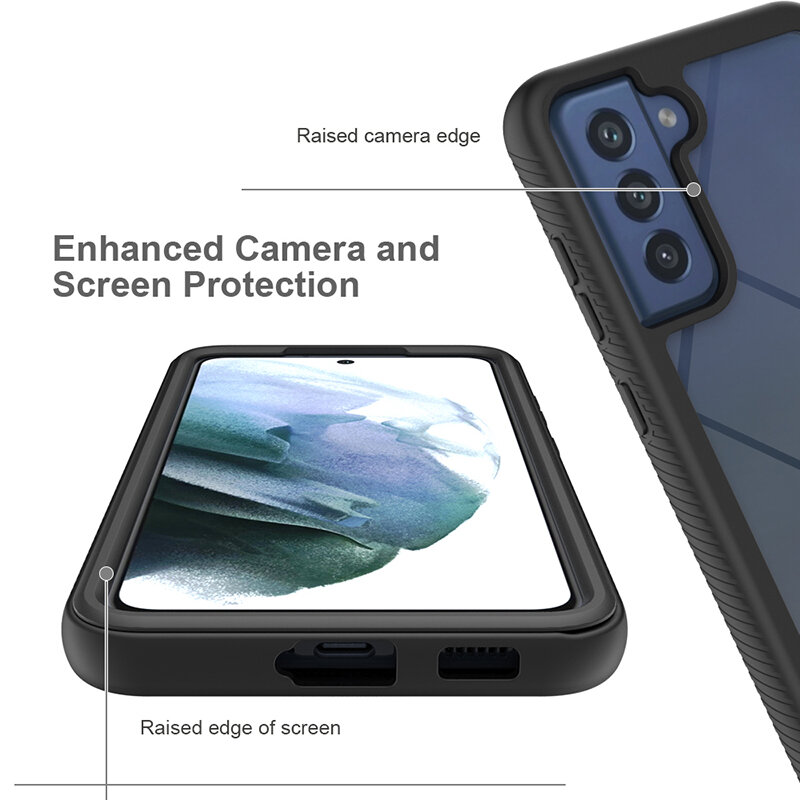 Pouzdro Samsung Galaxy S22 Plus Techsuit - Defense360 Pro + ochrana obrazovky, černé