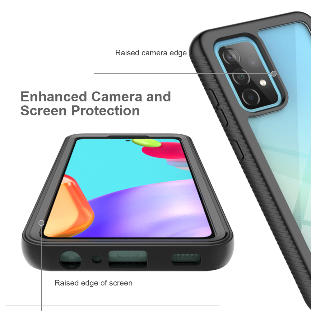 Pouzdro Samsung Galaxy A72 4G / 5G Techsuit - Defense360 Pro + ochrana obrazovky, černé