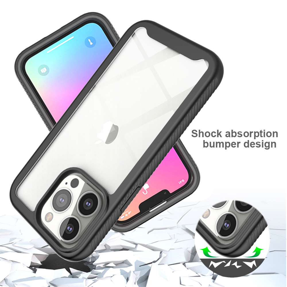 Pouzdro iPhone 13 Pro Max Techsuit - Defense360 Pro + ochrana obrazovky, černé