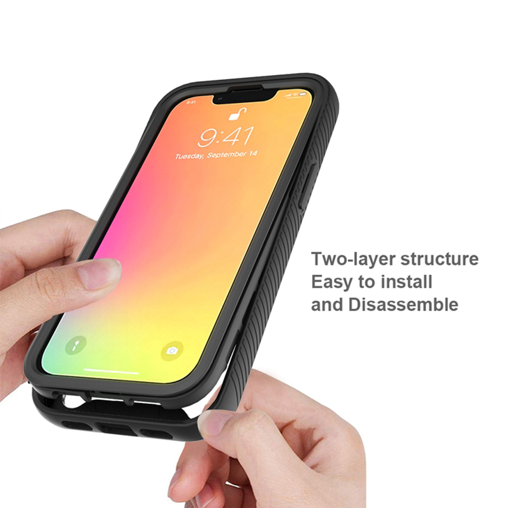Pouzdro iPhone 13 Techsuit - Defense360 Pro + ochrana obrazovky, černé