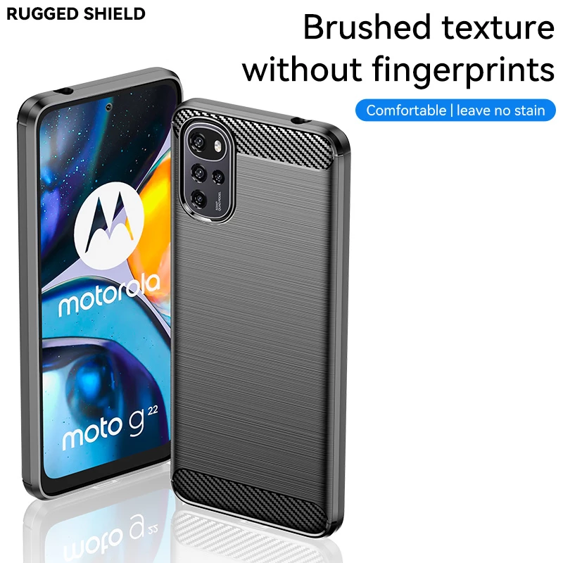 Kryt Motorola Moto G22 / E32 / E32s Armored Carbon black