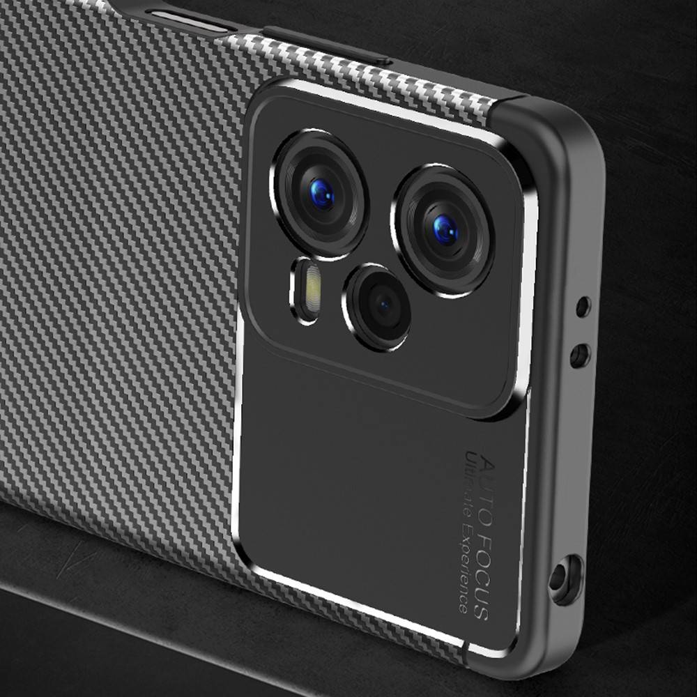 Kryt Xiaomi Redmi Note 12 5G / POCO X5 5G Armored Shockproof Carbon Fiber černý