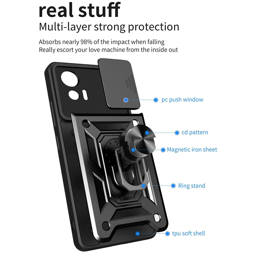 Kryt Motorola EDGE 30 Neo Techsuit CamShield Pro černý