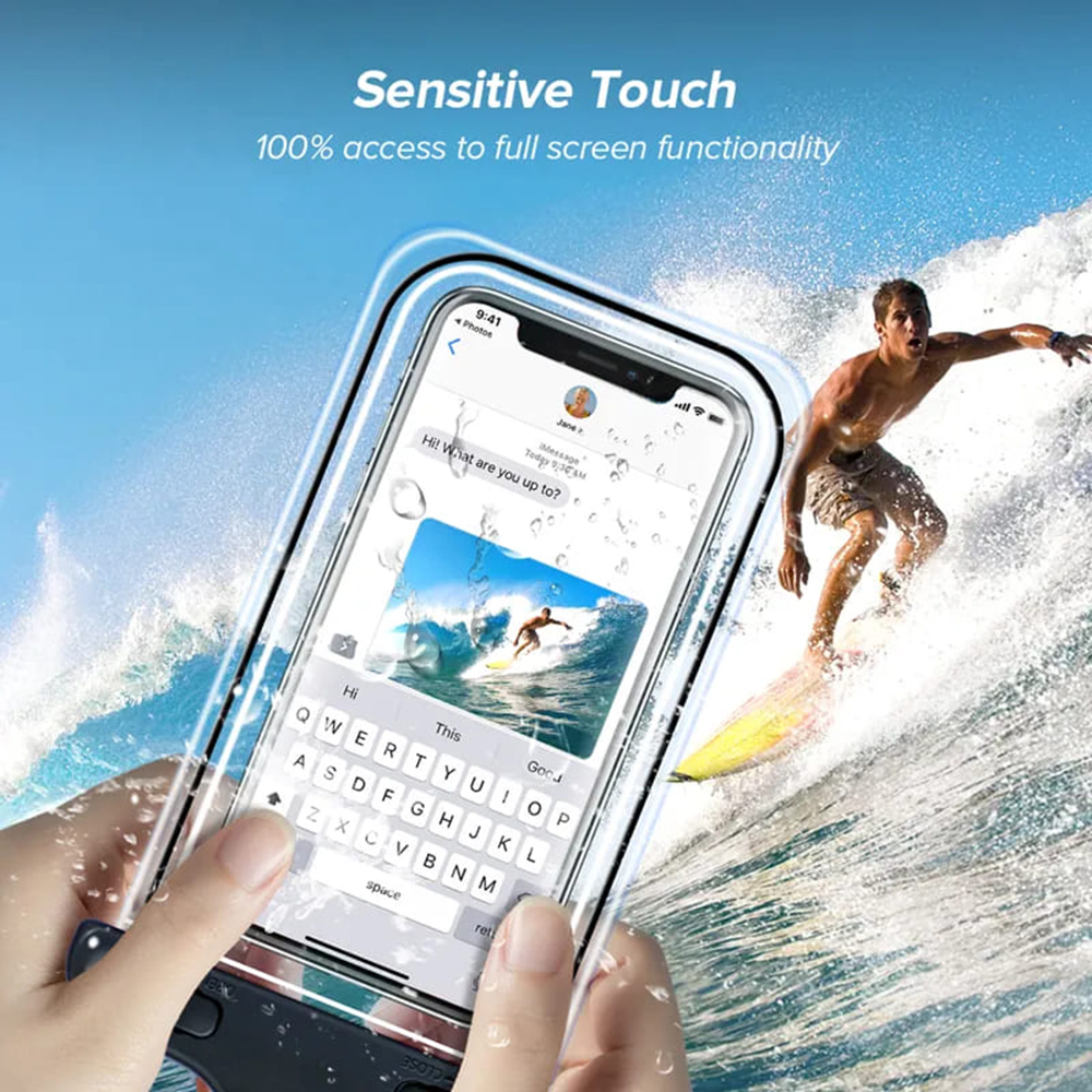 Pouzdro Vodotěsné na telefon 6,5" Techsuit žluté