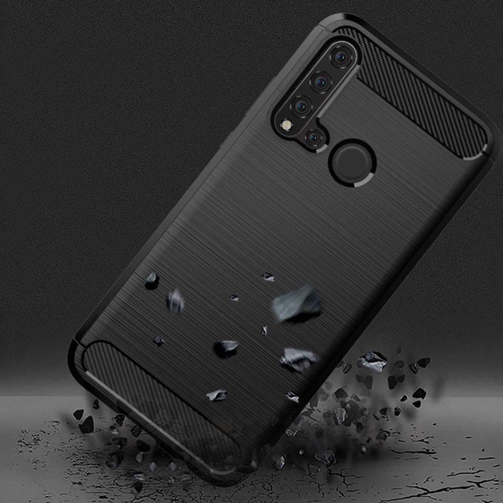 Kryt Huawei P20 Lite 2019 Armored Carbon černý
