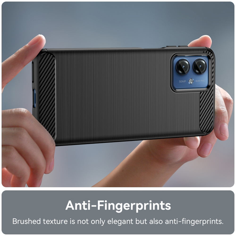 Kryt Motorola Moto G14 Armored Carbon modrý