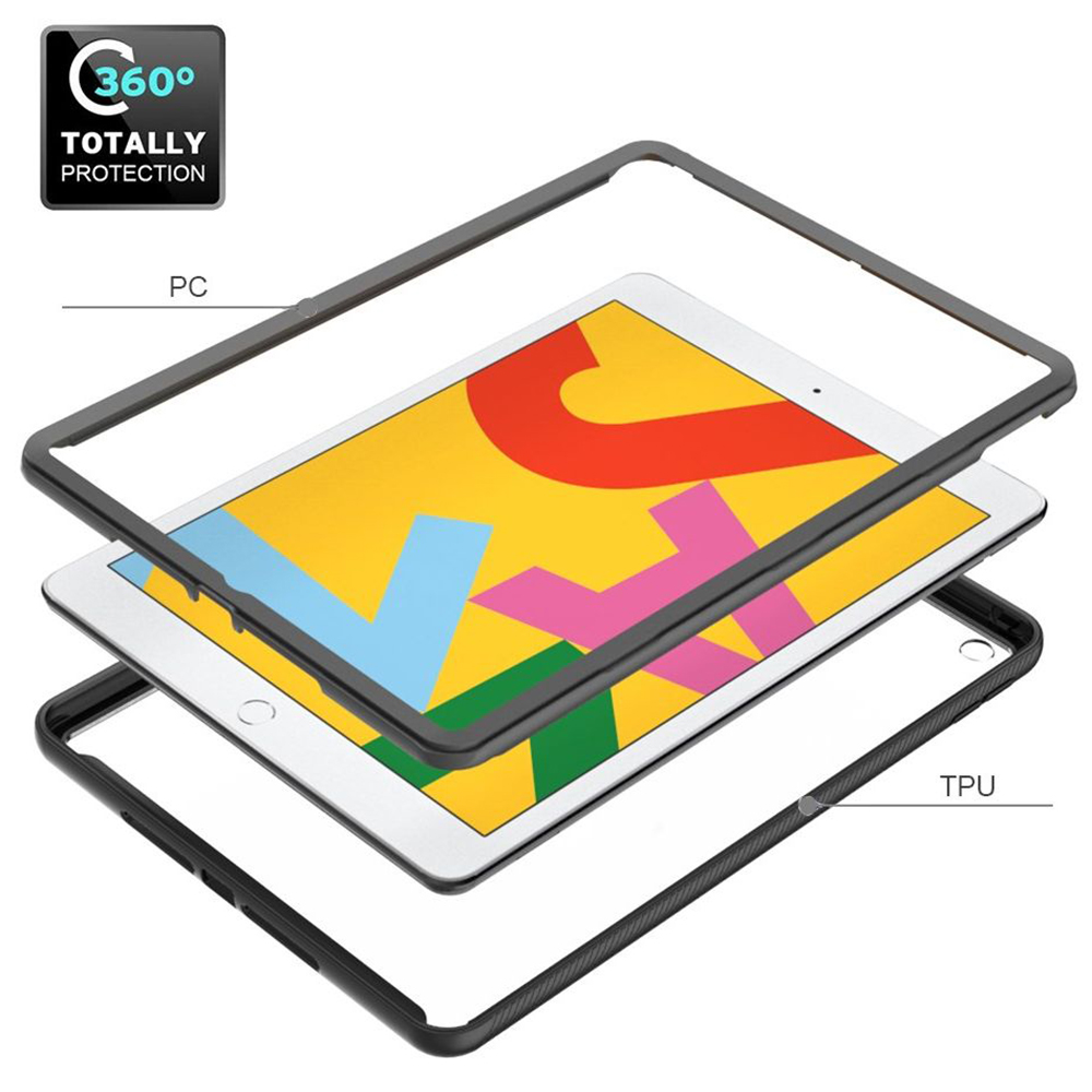 Pouzdro pro tablet iPad 10.2 (2019 / 2020 / 2021) Techsuit - Defense360 Pro + ochrana obrazovky, černé