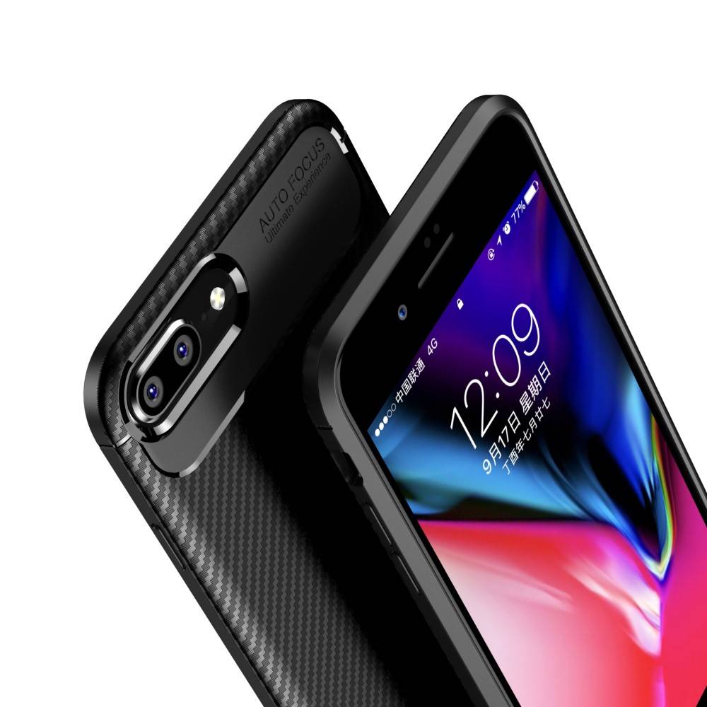 Kryt iPhone 7 / 8 / SE 2 / SE 3 case Armored Shockproof Carbon Fiber black