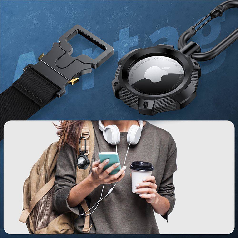 Pouzdro APPLE AIRTAG Tech-Protect TPU Carbon black