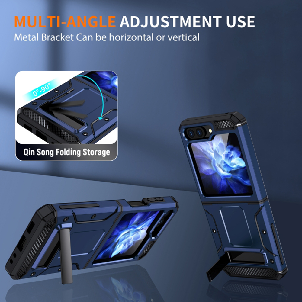 Kryt Samsung Galaxy Z Flip 5 , Techsuit - Hybrid Armor Kickstand, modrý