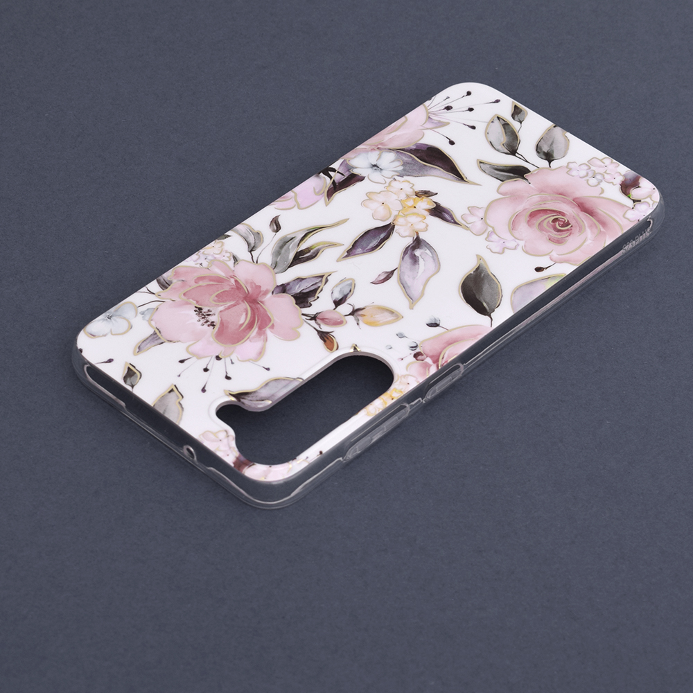 Kryt Samsung Galaxy S23 Plus Techsuit - Marble Series - Chloe White