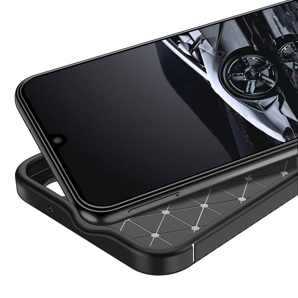 Kryt Samsung Galaxy A14 5G / A14 4G Armored Shockproof Carbon Fiber black