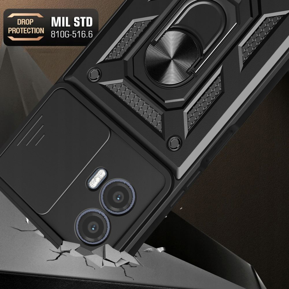 Kryt Motorola Moto G73 Techsuit CamShield Pro černý