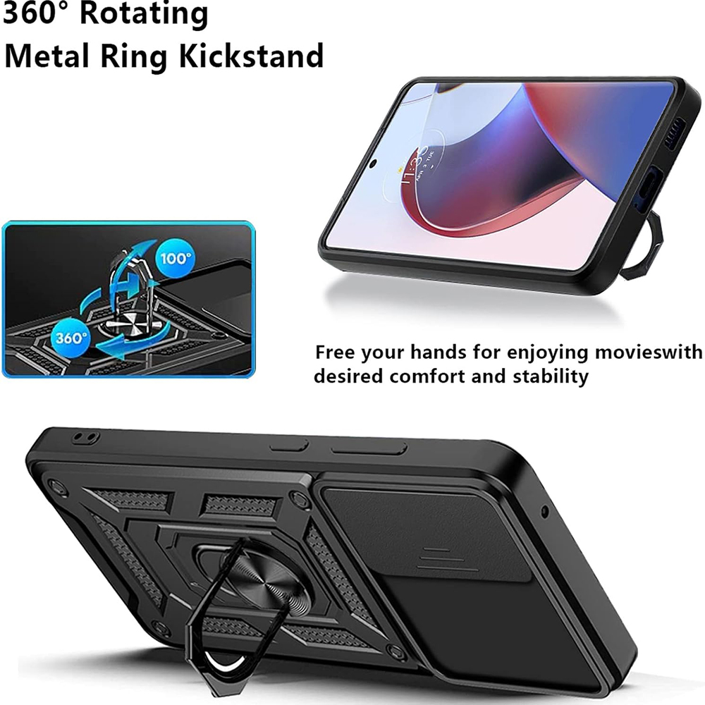 Kryt Motorola EDGE 50 Techsuit CamShield Pro rose gold