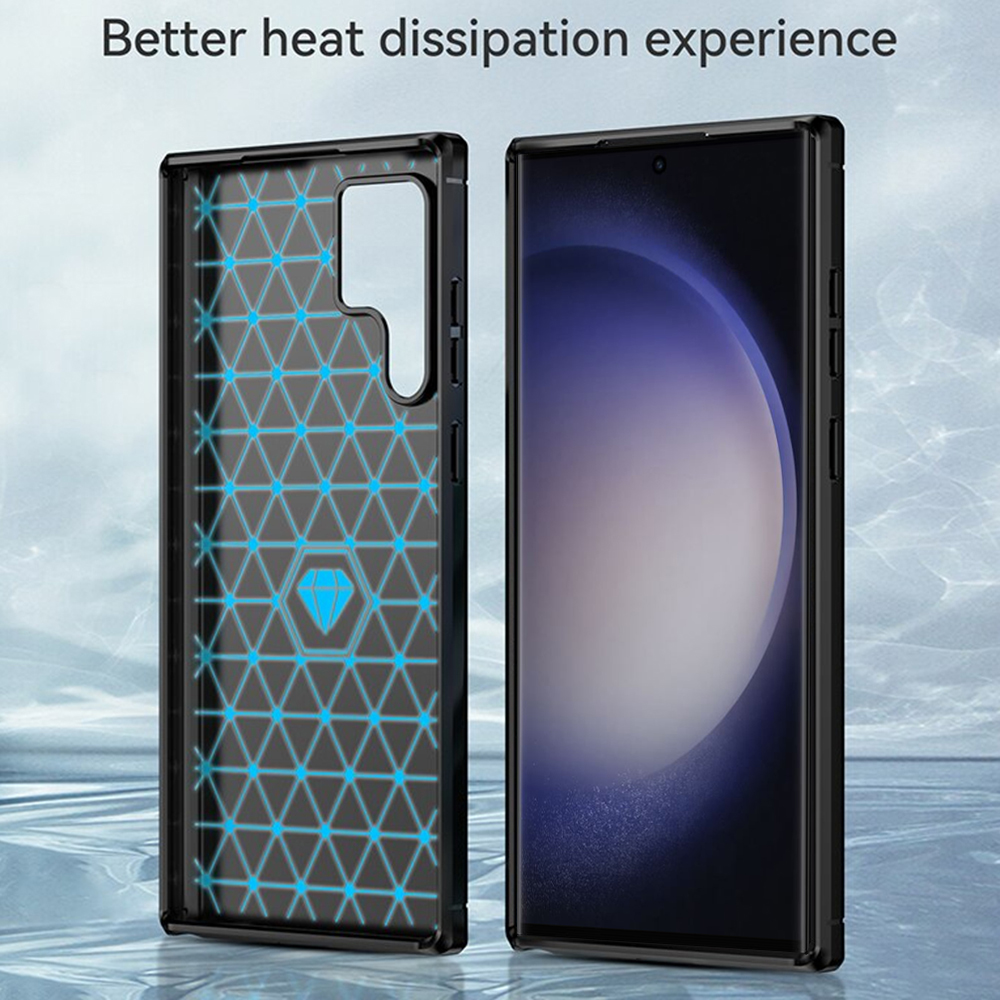 Kryt Samsung Galaxy S24 Ultra, Armored Carbon černý