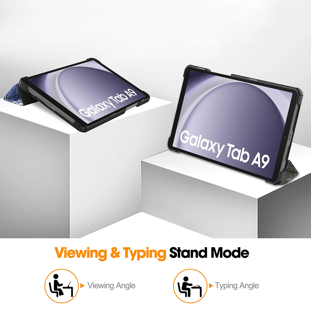 Pouzdro pro tablet Samsung Galaxy Tab A9 / A11 Techsuit FoldPro Starry Night