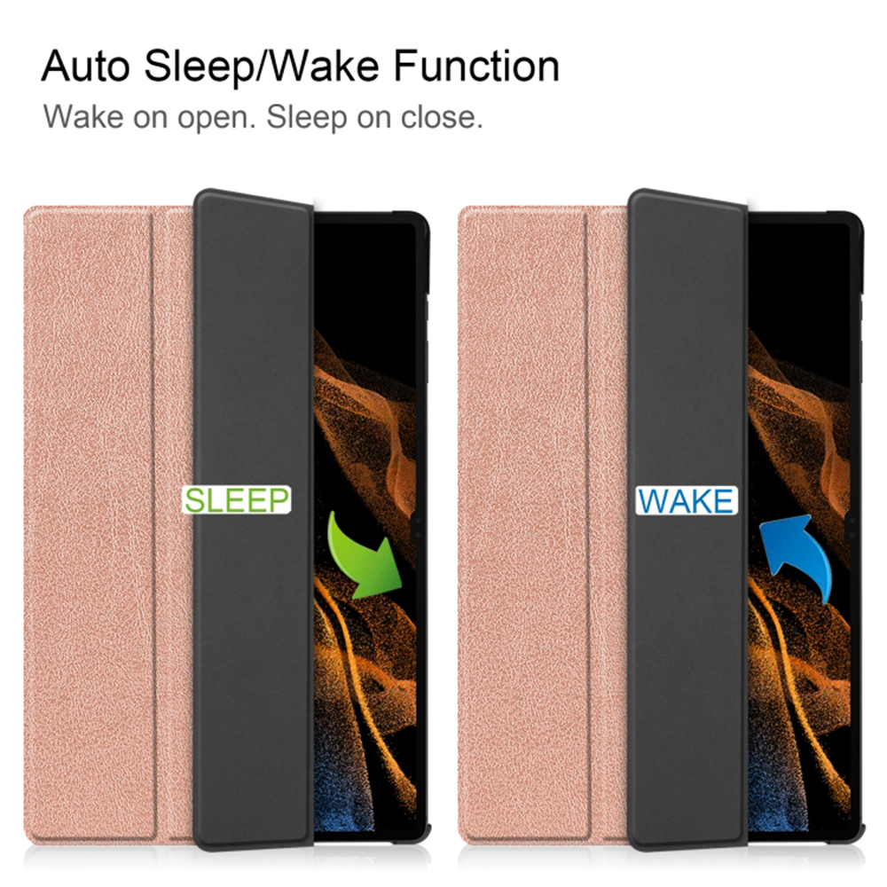 Pouzdro pro tablet Samsung Galaxy Tab S8 Ultra / S9 Ultra, Techsuit FoldPro Rose Gold