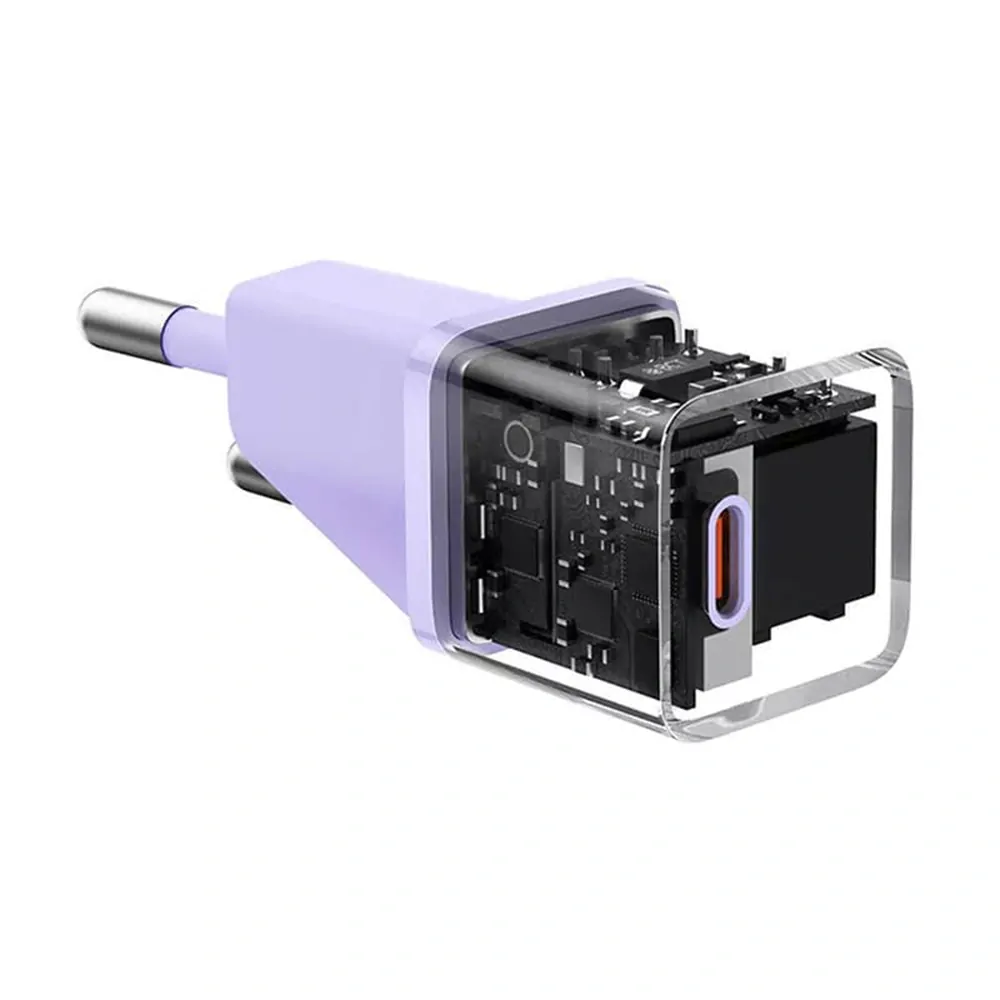 Nabíječka do sítě Baseus GaN5 20 W fialová