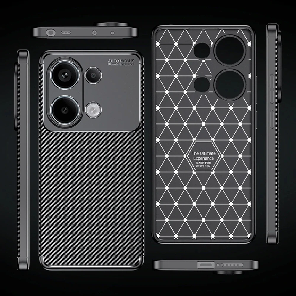 Kryt Xiaomi Redmi Note 13 4G, Techsuit CarbonFiber černý