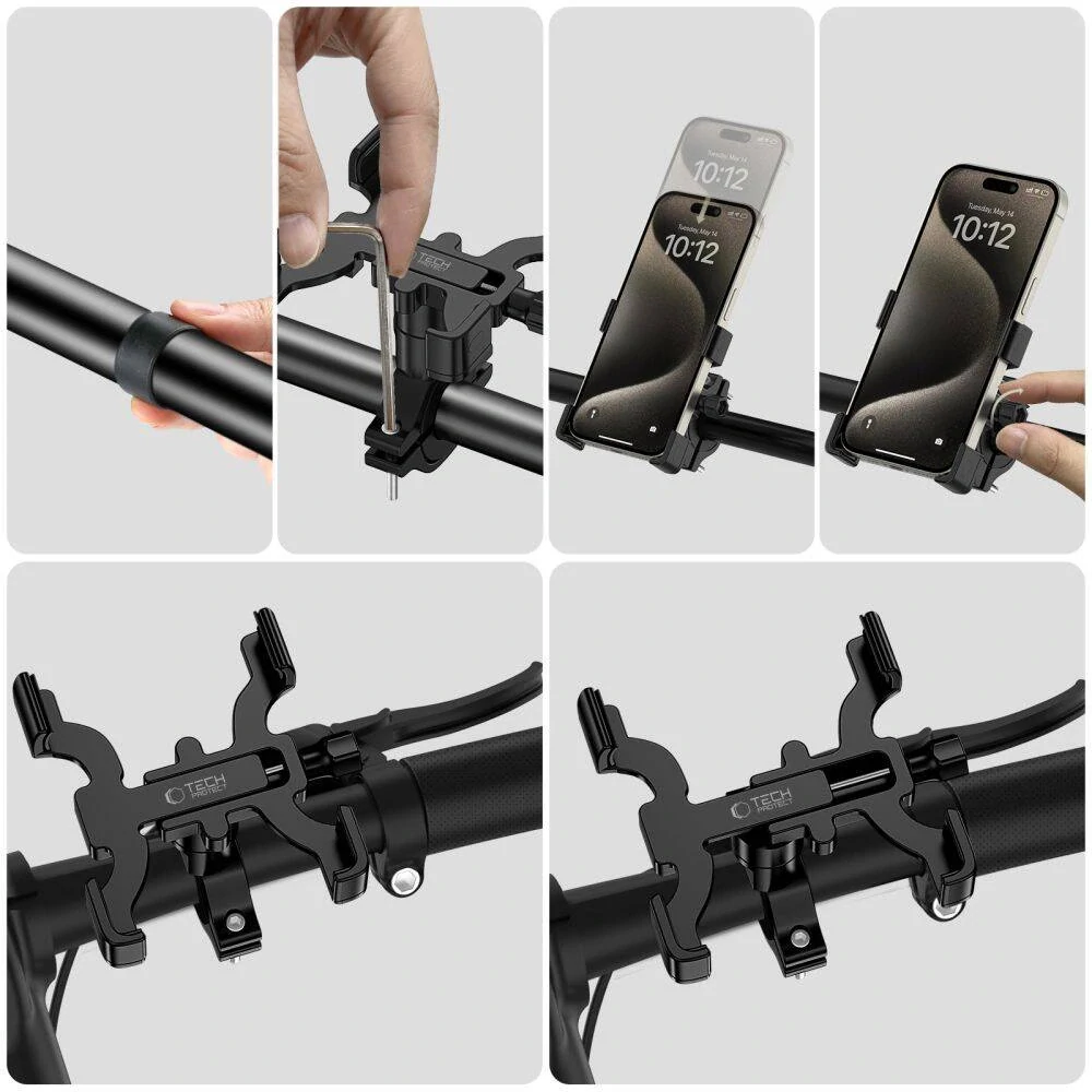 Univerzální kovový držák na kolo Tech-Protect V3 černý