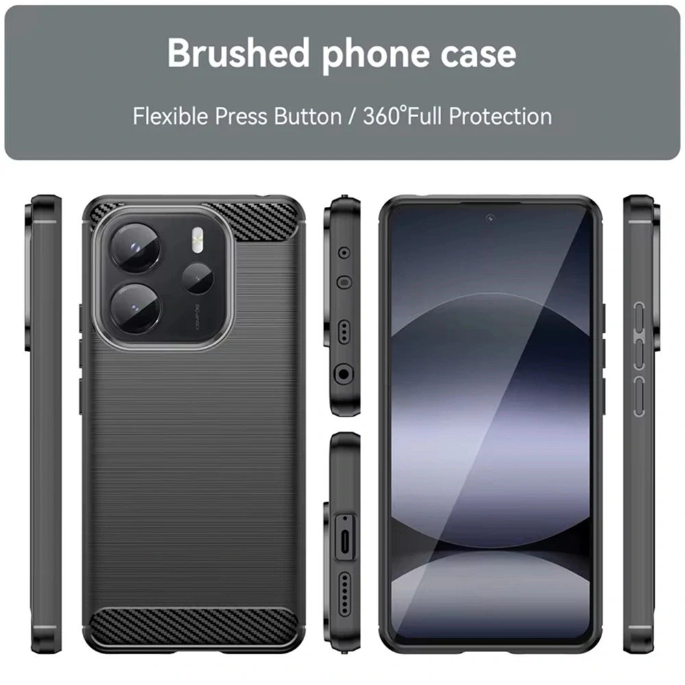 Kryt Xiaomi Redmi Note 14 4G, Techsuit CarbonFiber modrý