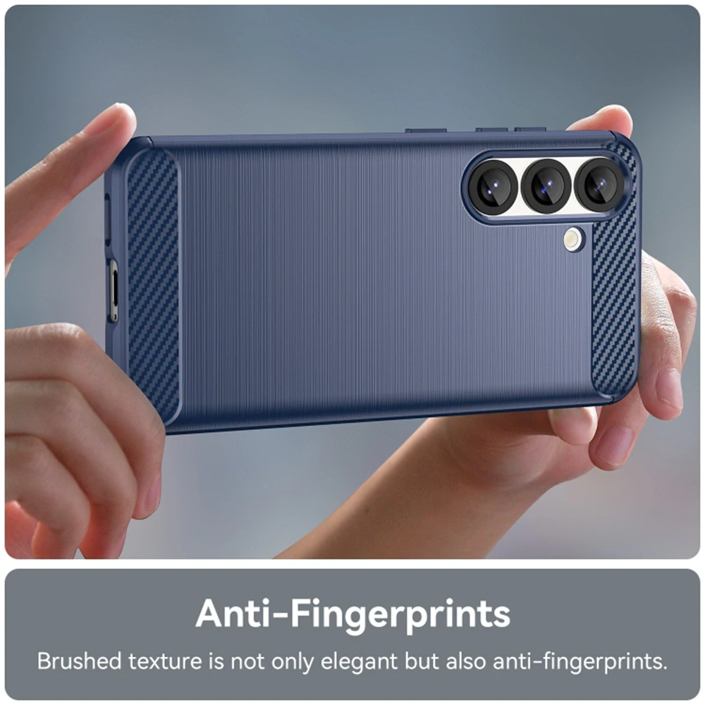 Kryt Samsung S25 EDGE, Armored Carbon modrý