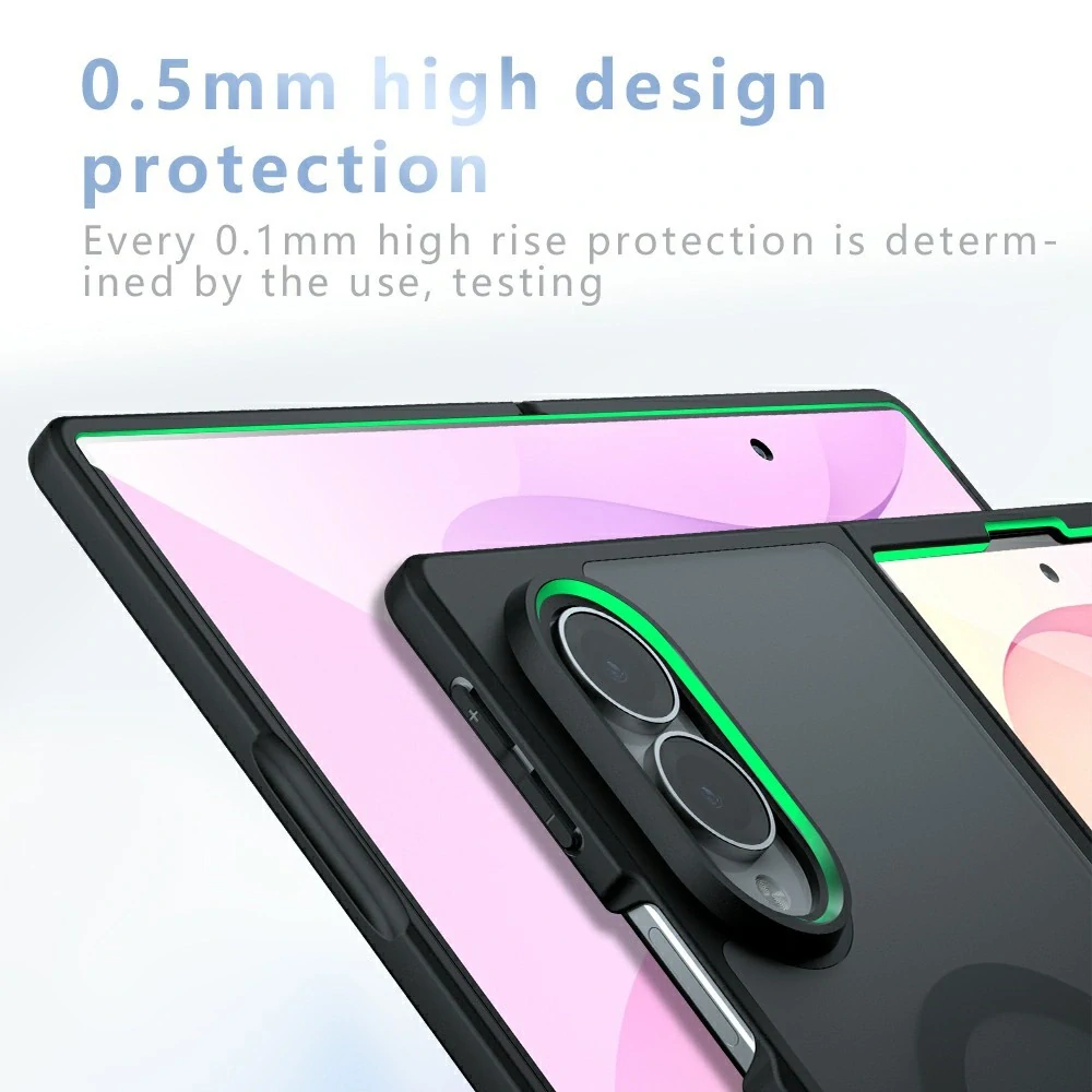 Kryt Samsung Galaxy Z Fold 8, PureFrost MagSafe, černé