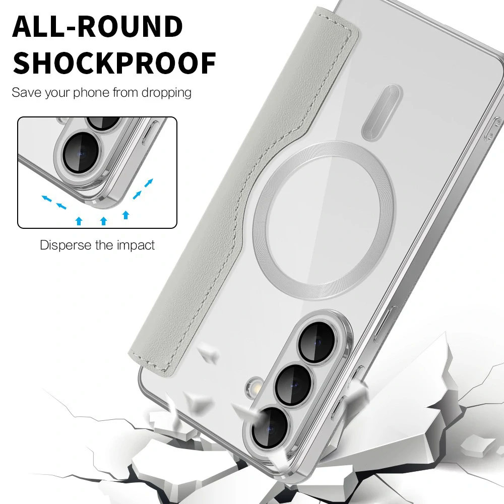 Pouzdro Samsung Galaxy A35 5G, SmartMag Book Case šedý
